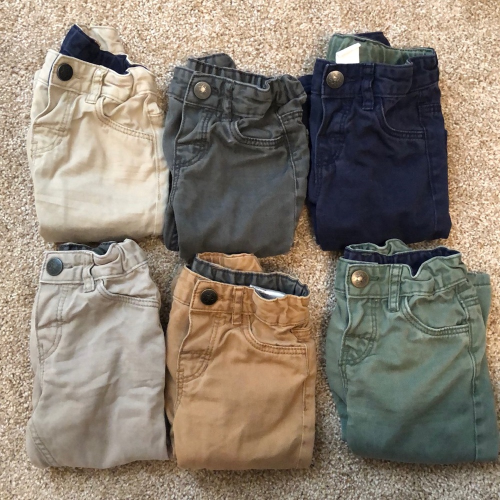 Bundle of H&M boy twill pants. Size 9-12 months